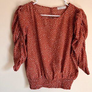 Paper Crane Rust Blouse, Large
